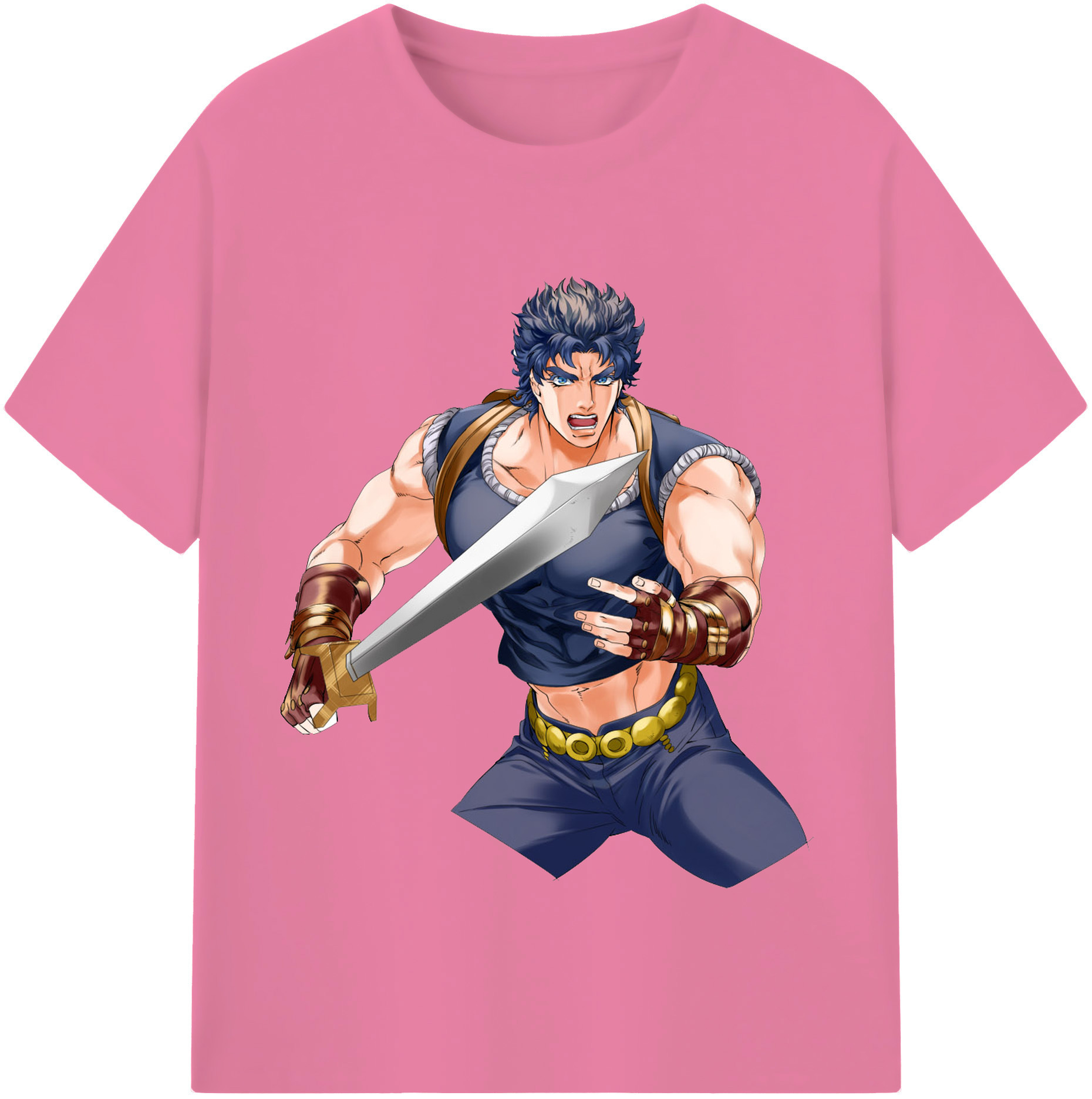 （画像用） ジョジョの奇妙な冒険 /ジョナサン?ジョースター JoJo's Bizarre Adventure Jonathan Joestar 綿100％半袖Tシャツ（フロントプリント）